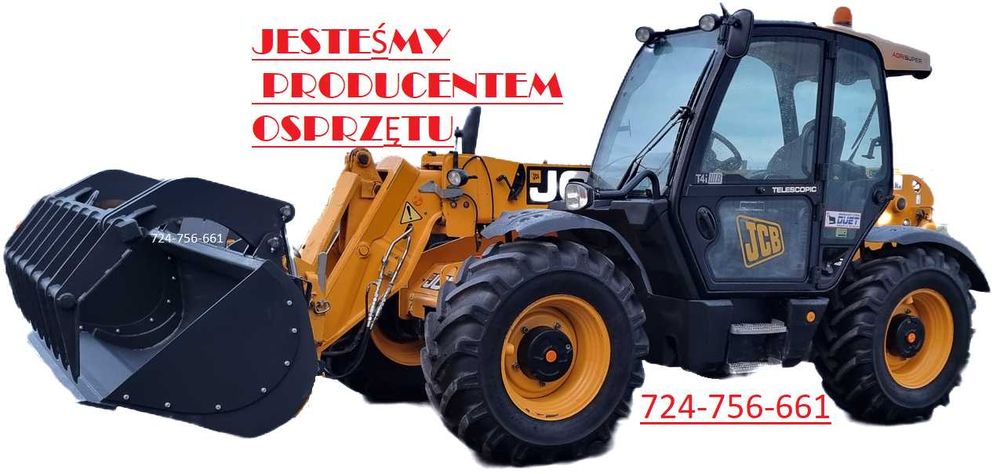 Łyżkokrokodyl łycha krokodyl łyżko Jcb manitou paleciak cat bobcat