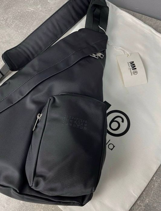 Нейлонова сумка Maison Margiela чорна raf crtz air чоловіча мужская