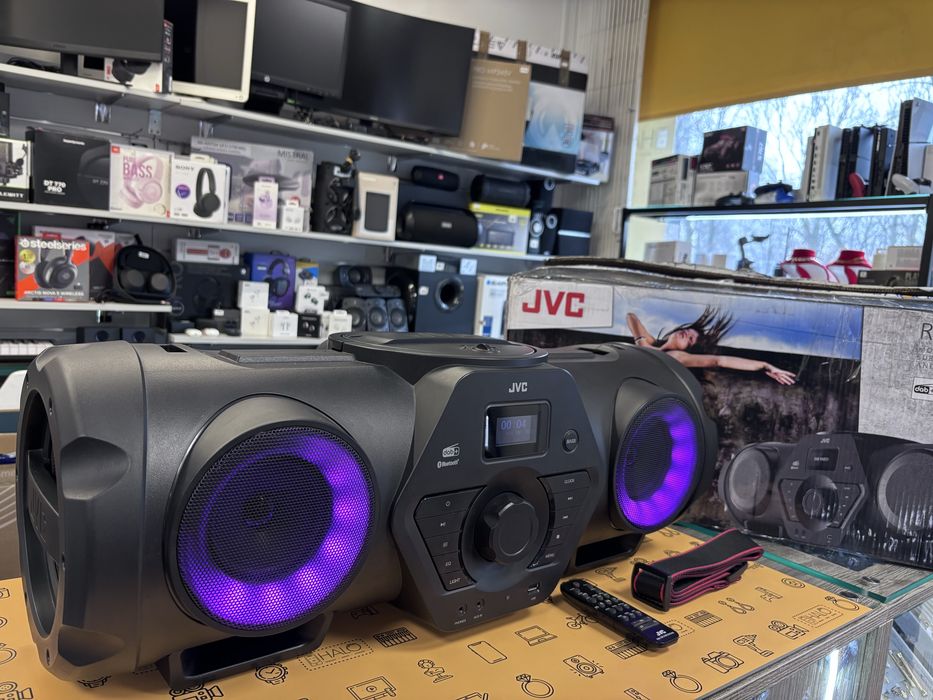 Jak Nowy! Boombox JVC RV-NB300DAB Bluetooth CD USB od Lombard HALOgsm