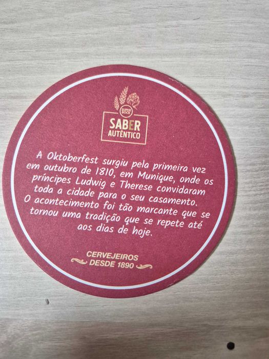 Base para copos Super Bock