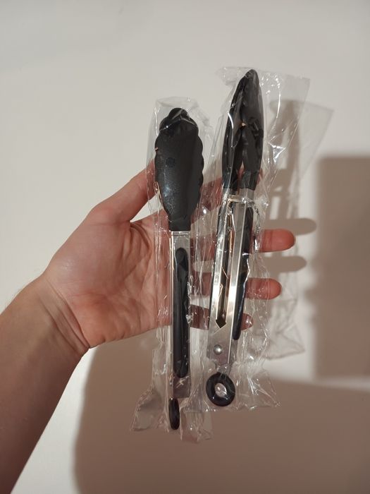 Szczypce kuchenne do potraw grilla x2