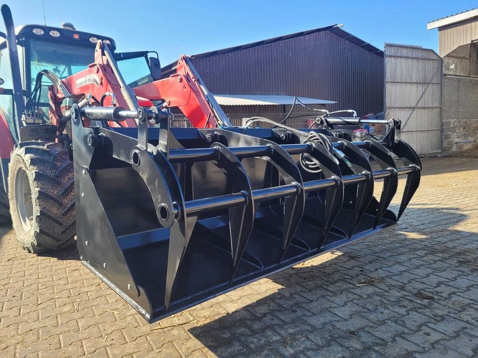 Krokodyl/ Łyżko-krokodyl, ciężki do ładowarek teleskopowych/ Tura ciągnika/ Manitou/ Merlo/ JCB