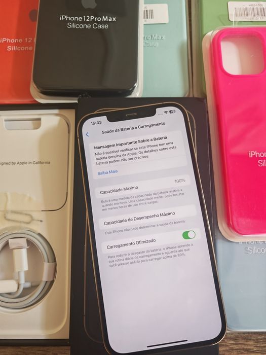 iPhone 12 Pro Max 6.7" Gold Em muito Bom estado Aceito Retomas