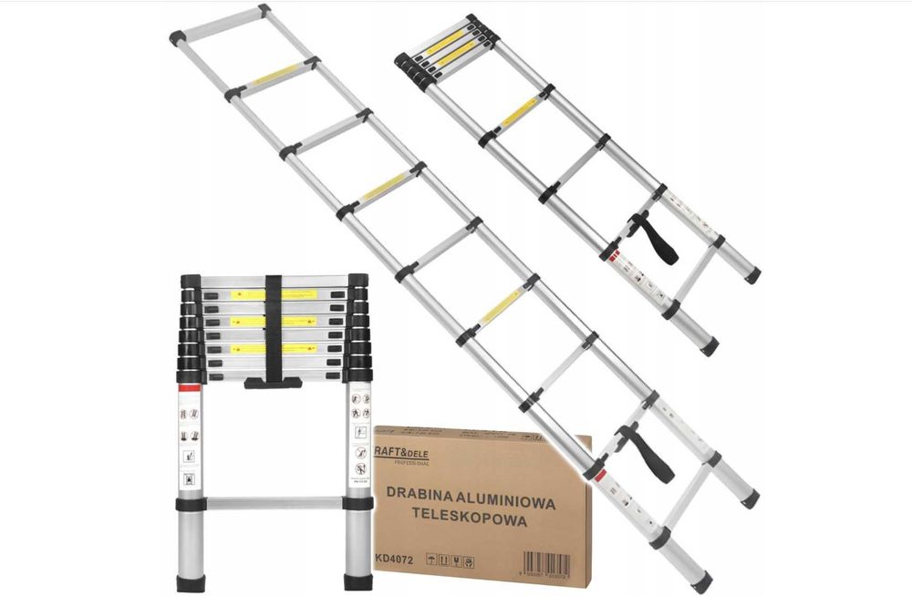 Драбина алюмінієва 2.6 м Kraft&Dele, 8 сходинок