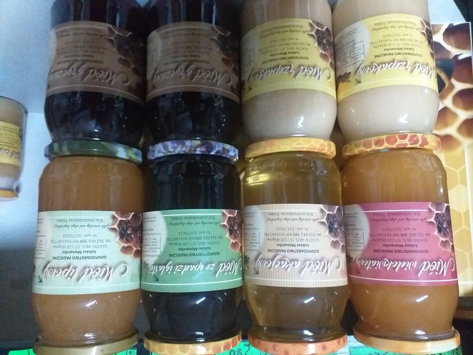 Miody z własnej pasieki