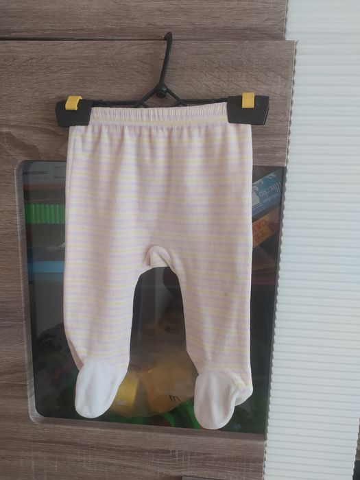 Spodnie półśpiochy welurowe bawełniane 56