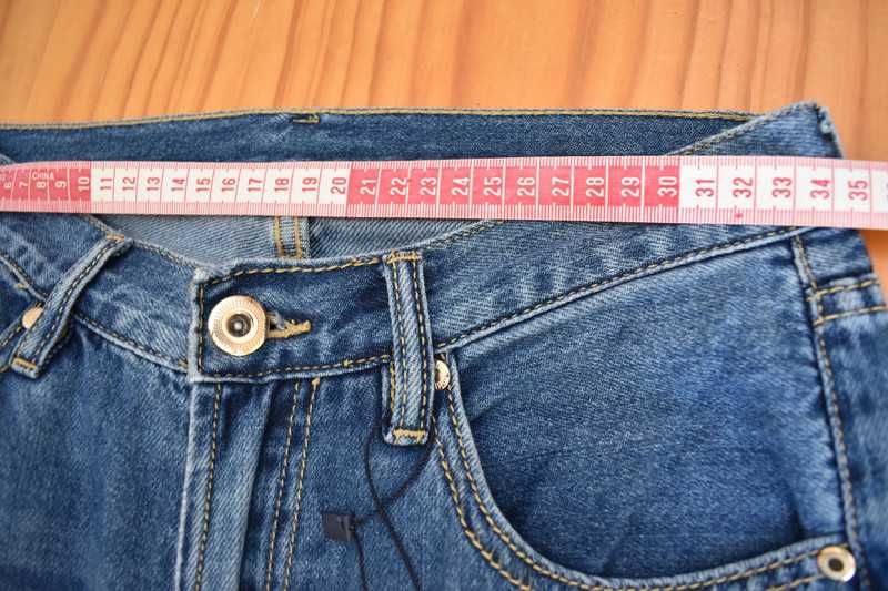 Calças de ganga wide leg, NOVAS [XS - 34]