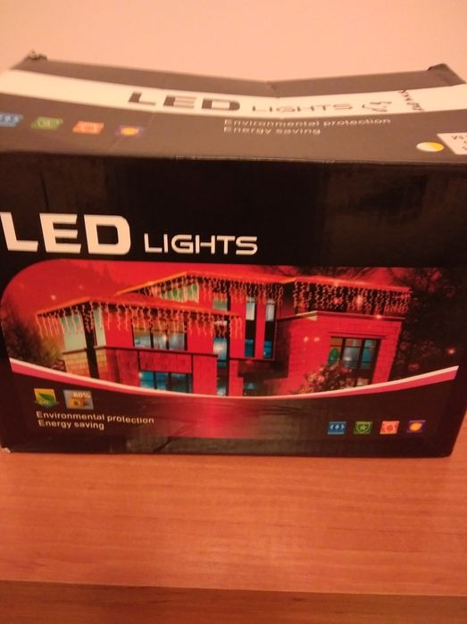 гірлянда вулична бахрово 3,5 метрів жовте світло дріт білий є 2 упаков