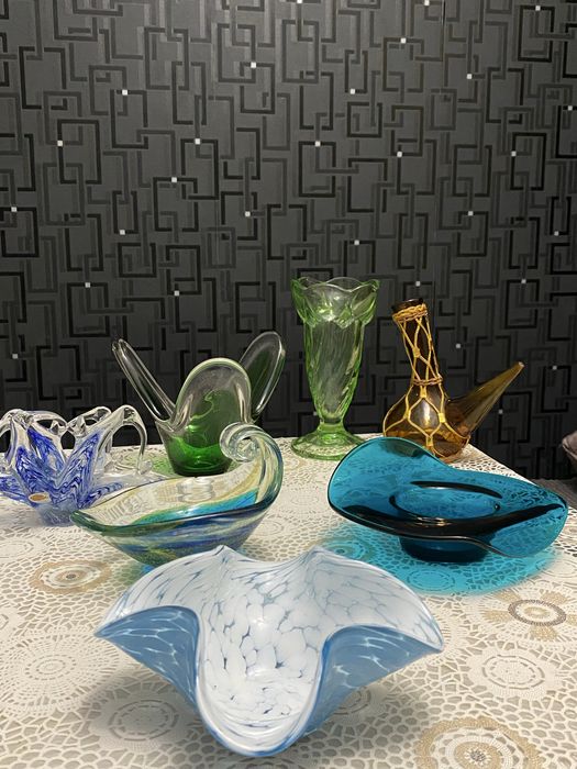 【希少】ヴィンテージ ART glass STENHYTAA W.W. ваза гутное стекло - купить антиквариат - Цена на OLX.ua