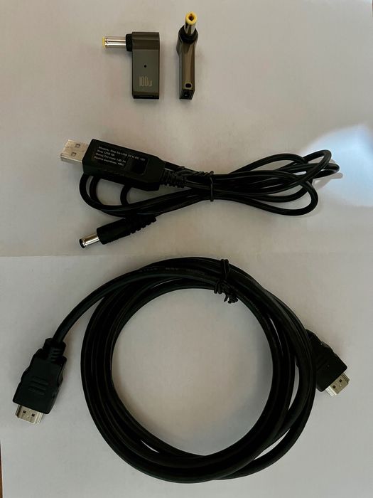 Перехідник адаптер type c dc 5.5x2.1 100w тригер, кабель hdmi hdmi, кабель живлення роутера від павербанка