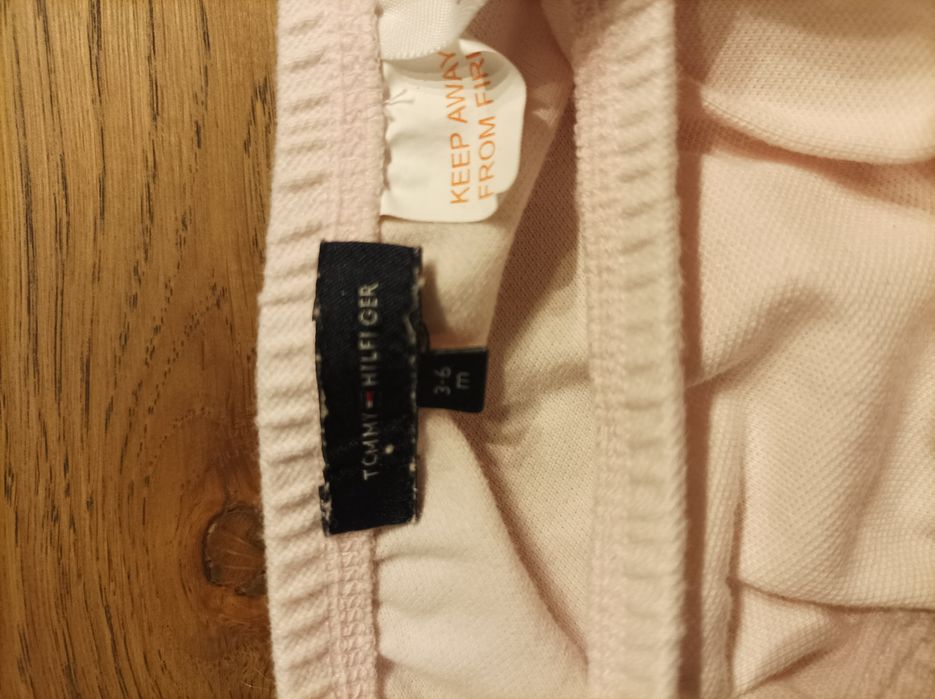 Majtki Tommy Hilfiger 3-6 m, kolor różowy