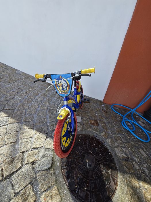 Bicicleta de criança 16" Sonic 5-7anos