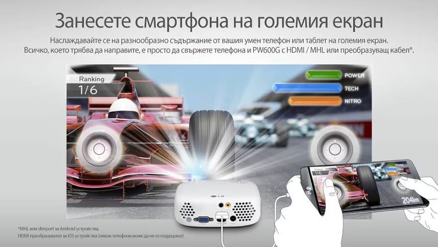 Vendo Projetor LG profissional.