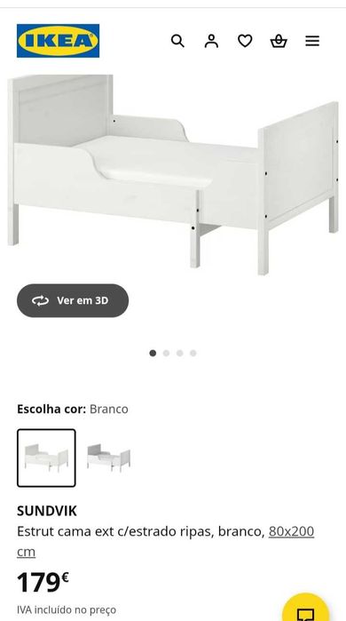 Cama extensível Sundvik Ikea64861417534467120