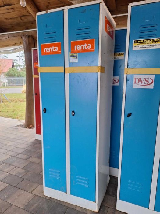 Szafki pracownicze BHP podwójne metalowe cena za 1 sekcje dobry stan