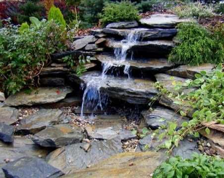 Łupek szarogłazowy księżycowy duże płyty kamień naturalny na kaskadę