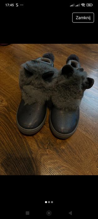 Buty za kostkę dziewczynka