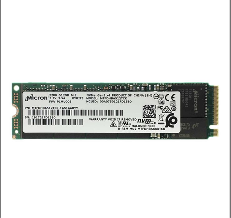 SSD накопичувач M. 2 NVMe PCI-E (2280) 512GB Micron 2200