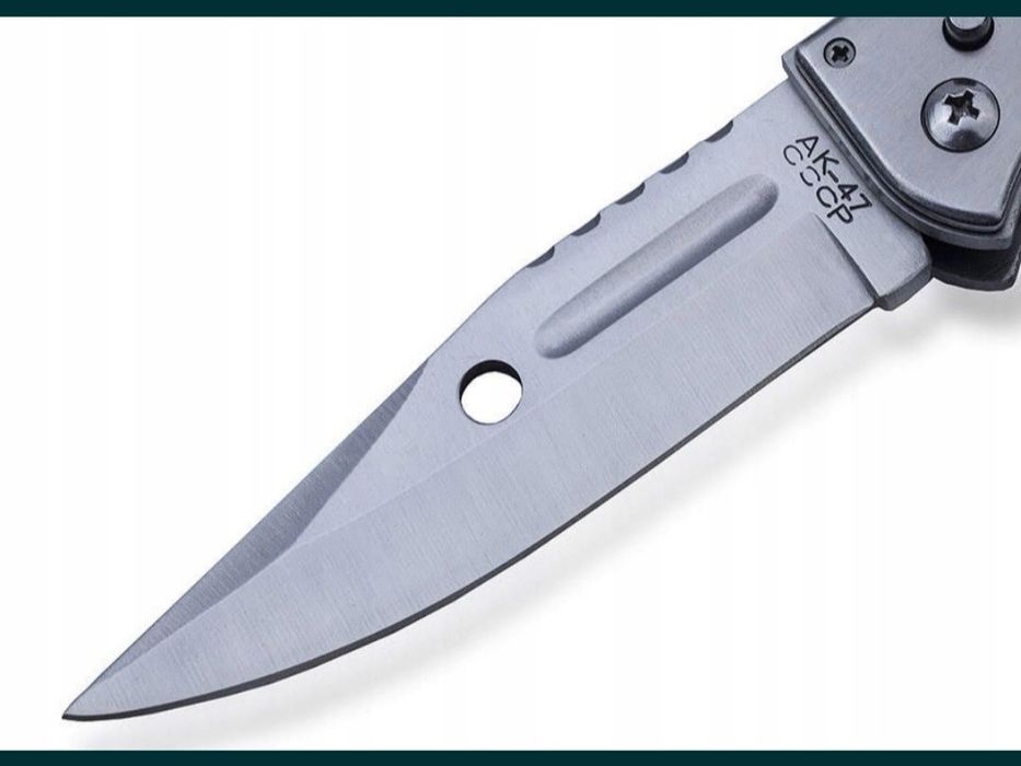 Bagnet AK47 34 cm nóż sprężynowy składany duży Finka