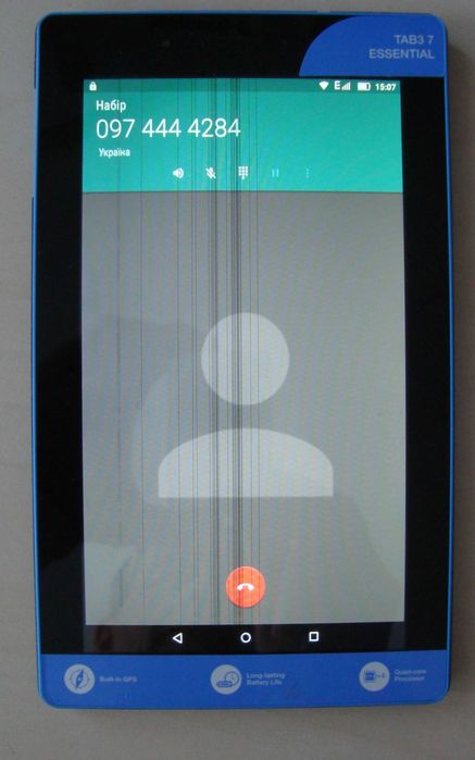 Планшет Lenovo Essential Tab 3 TB3-710L 3G/ 1 SIM. 7" (1024х600) IPS/ MediaTek MTK8127/ RAM 1/16 ГБ/ Wi-Fi /Bluetooth /microSD  Android 5.0