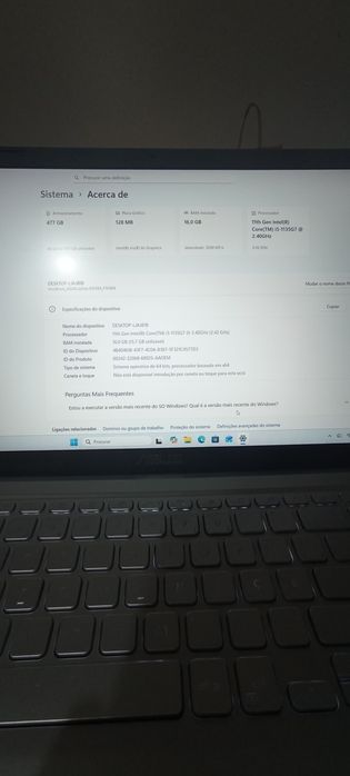Portátil asus laptop