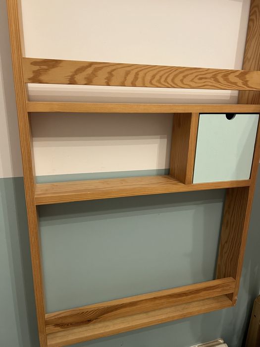 Półka na ksiązki bambook drewniana