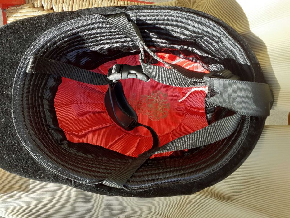 Toque de equitação Somerset Hunt e calças TuffRider - baixa de preço