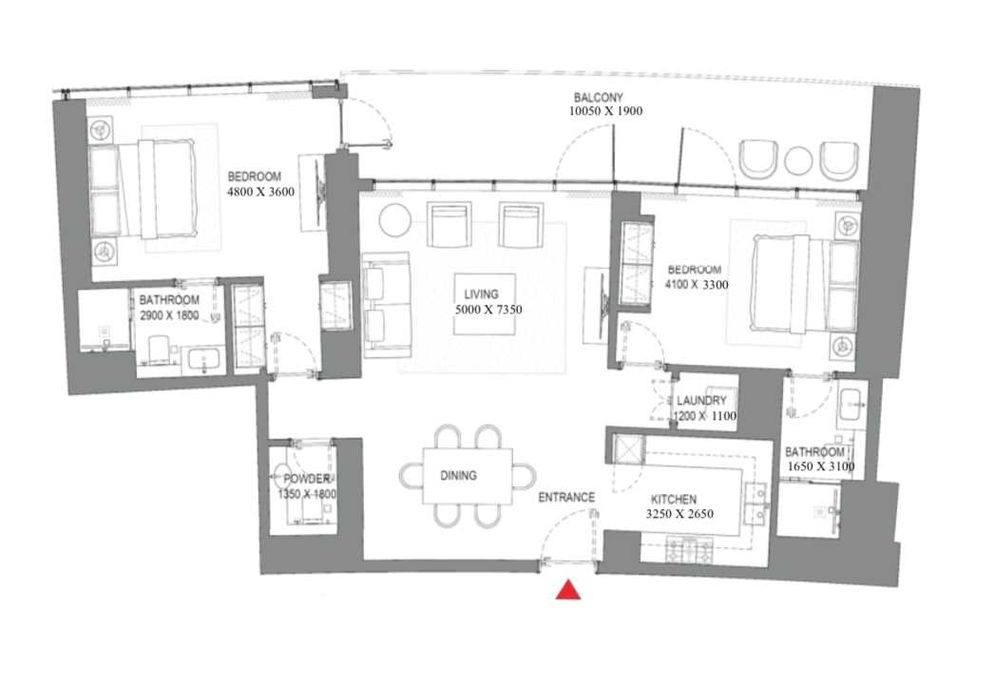 Елітні апартаменти в Дубаї, 2 bedroom, локація Dubai Marina