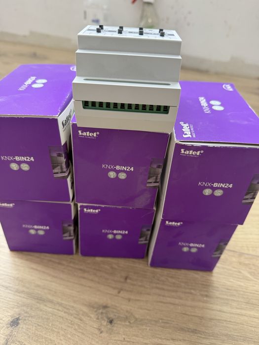KNX  Aktor 8 wejsc  Satel KNX-BIN24 nowe