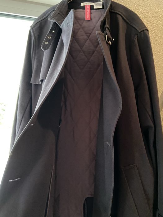 Gabardina azul/cinza