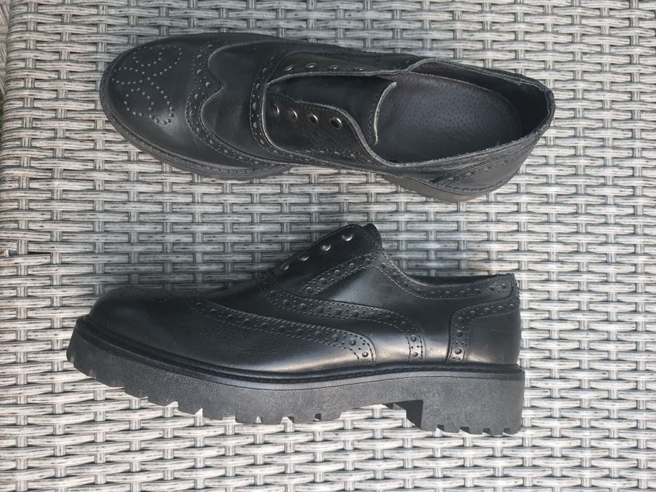 Броги туфли италия натуральная кожа