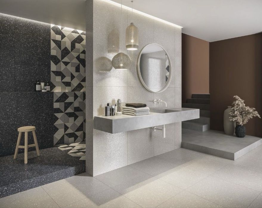 Płytki 60 X 120 CM Gres Lastyko Macroside / Moondust Antracite PARADYZ