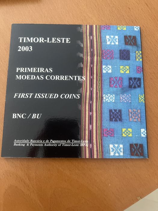 Primeiras moedas Timor Leste BNC