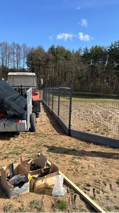 Ogrodzenia panelowe150 i 170cm tymczasowe siatka leśna lub deski