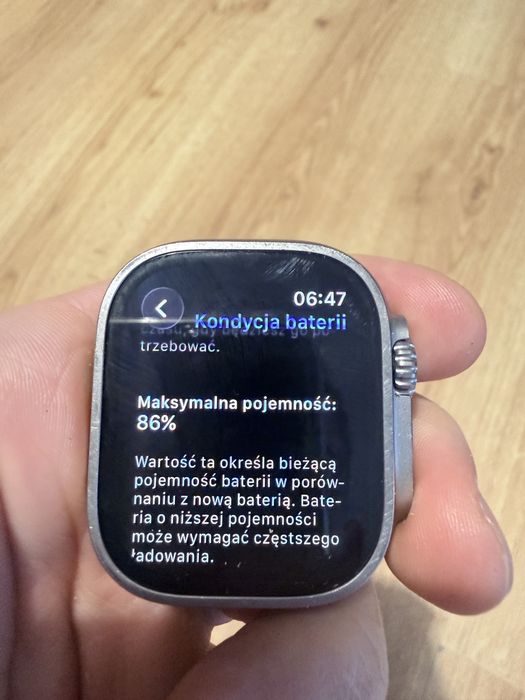 Apple Watch Ultra 49mm 86% baterii