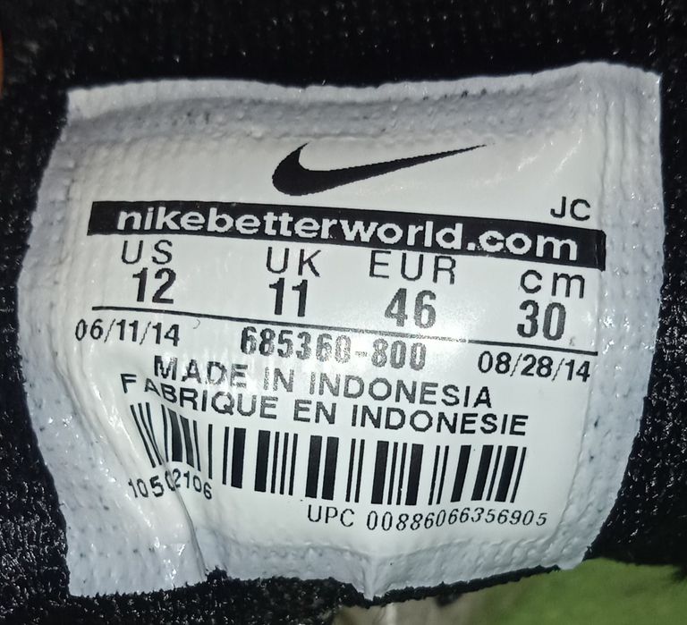 Футзалки, бампы Nike Elastico Pro III IC размер 45,5
