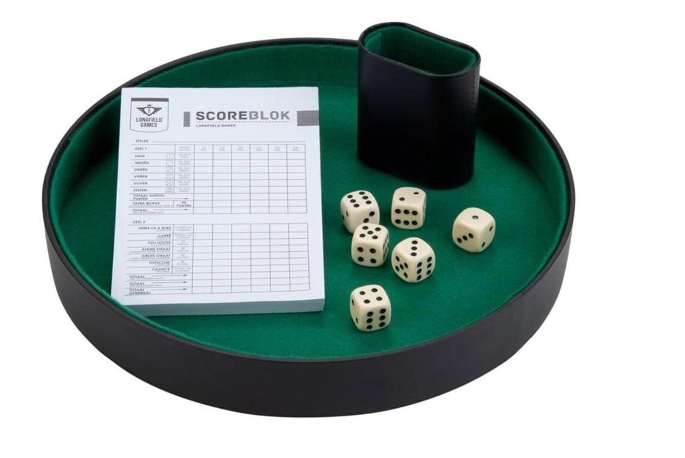 Kości do gry LONGFIELD Quint pudełko,150x30 mm