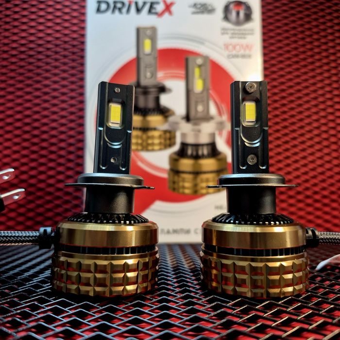 Потужні LED лампи H7/Н11/Н4/Н1/НВ3/НВ4 200Вт 6000К 12В DriveX UL-02