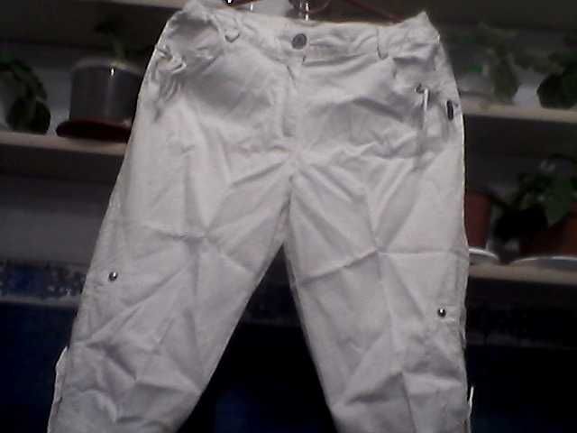 капри белые хлопок б / у