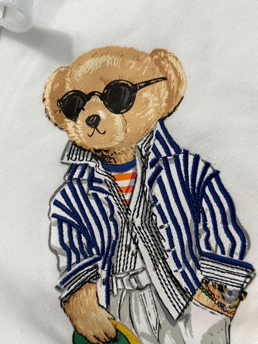 Кофта біла худі Polo Bear Ralp Lauren худи