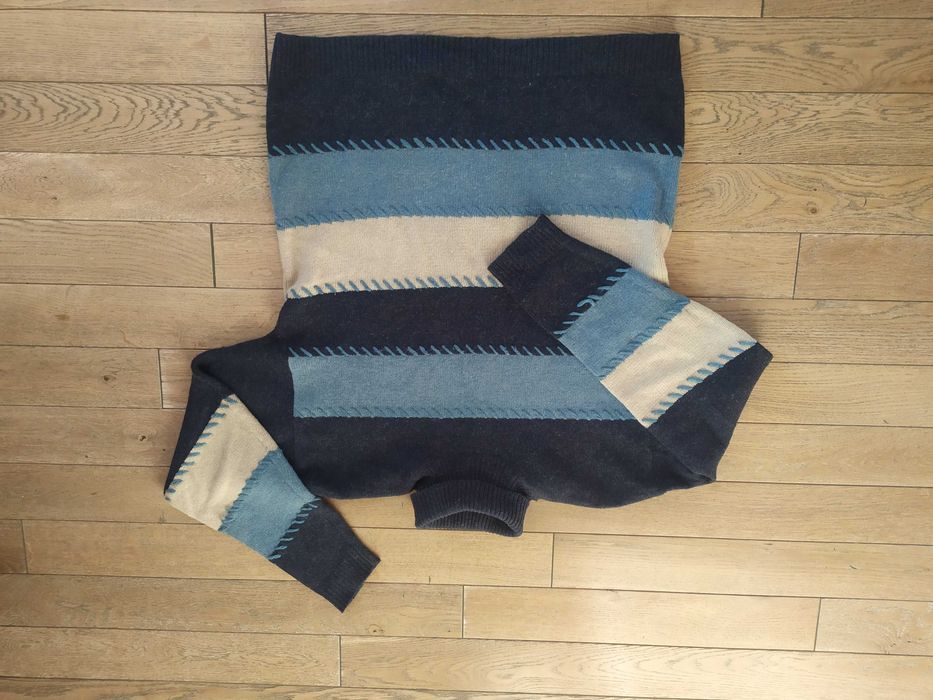 Granatowy Golf sweter z golfem Henderson