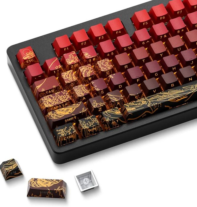 Кейкапи на клавіатуру Crimson Dragon 129