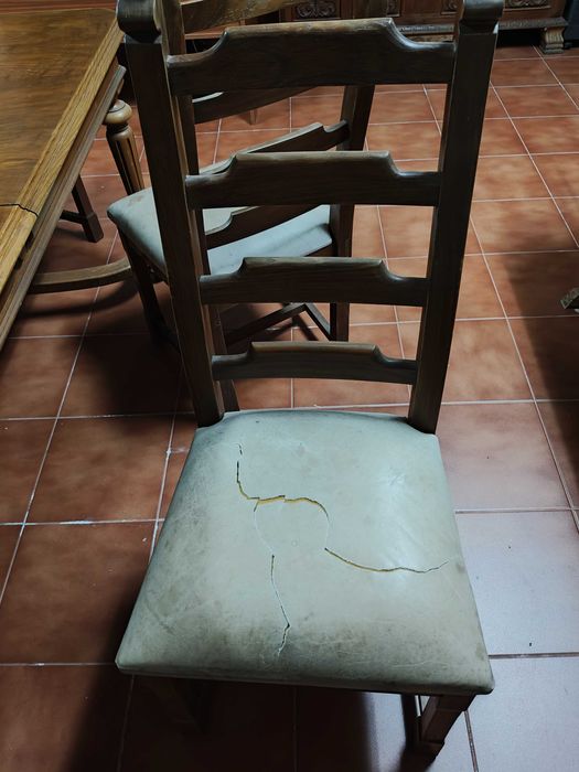 Mesa de jantar extensível vintage