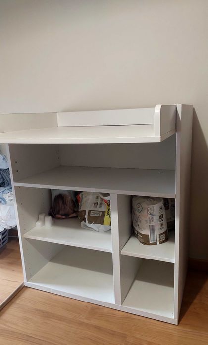 Trocador fraldas bebé e móvel- branco