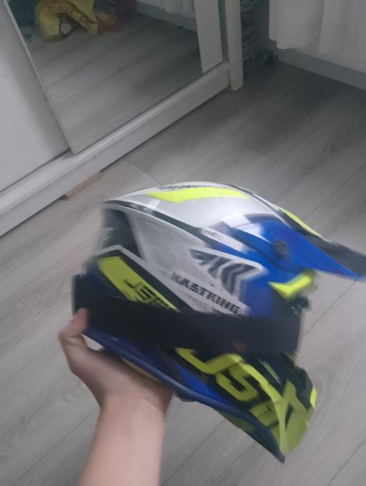 Kask full face, cross