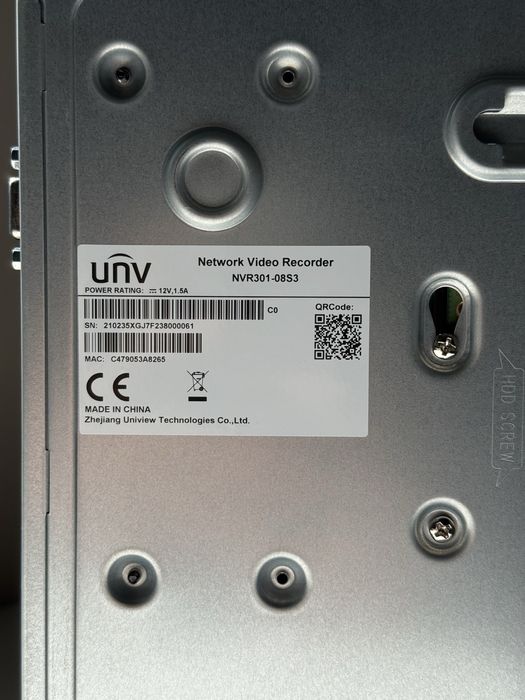 Мережевий IP відеореєстратор Uniview NVR301-08S3