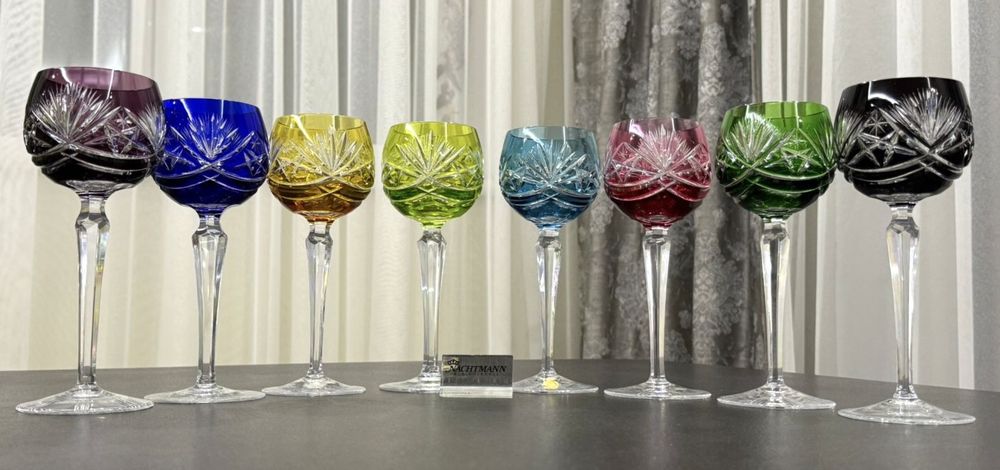 Хрустальные фужеры для вина Nachtmann серия 124 GDR Германия