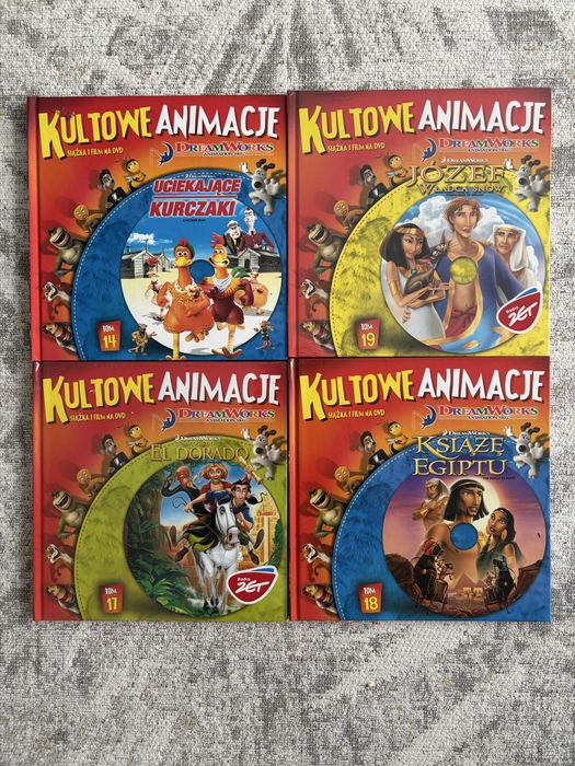 Filmy animowane na DVD kultowe - 20 szt