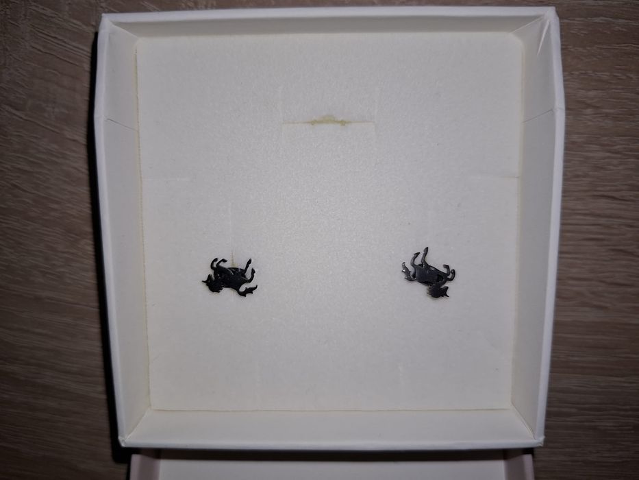 Kolczyki czarne konie nowe