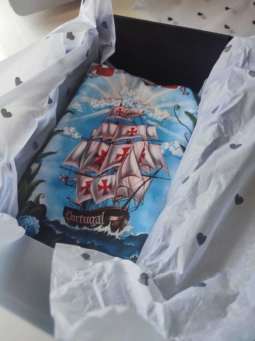 Lenço seda e postais dedicado ao Açores